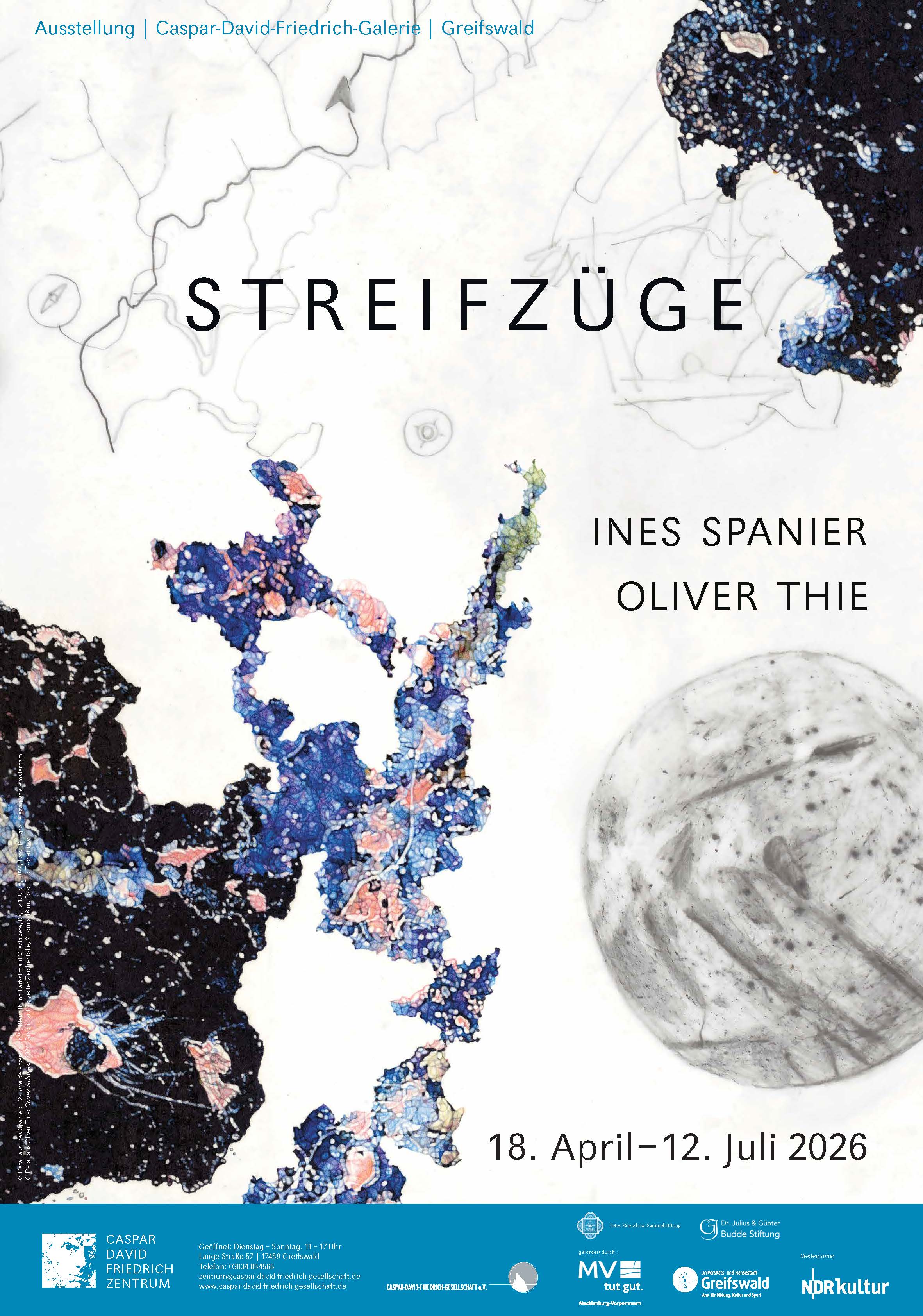 Vernissage der Doppelausstellung Ines Spanier & Oliver Thie: ,Streifzüge'