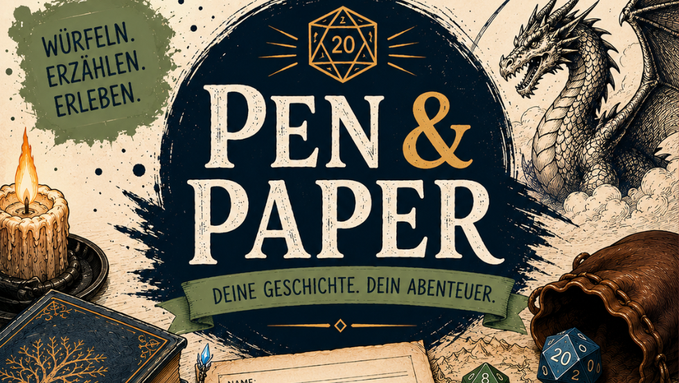 Pen & Paper lädt zum gemeinsamen Abenteuer ein
