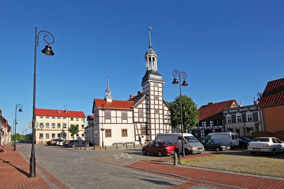 Town hall in Nowe Warpno