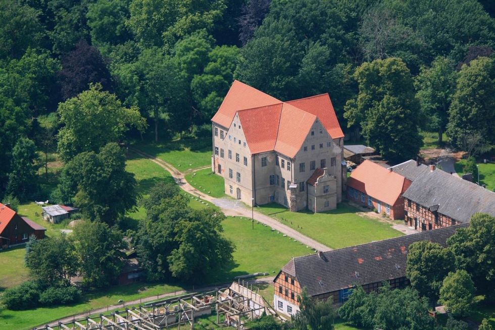 Aerial view Ludwigsburg Castle