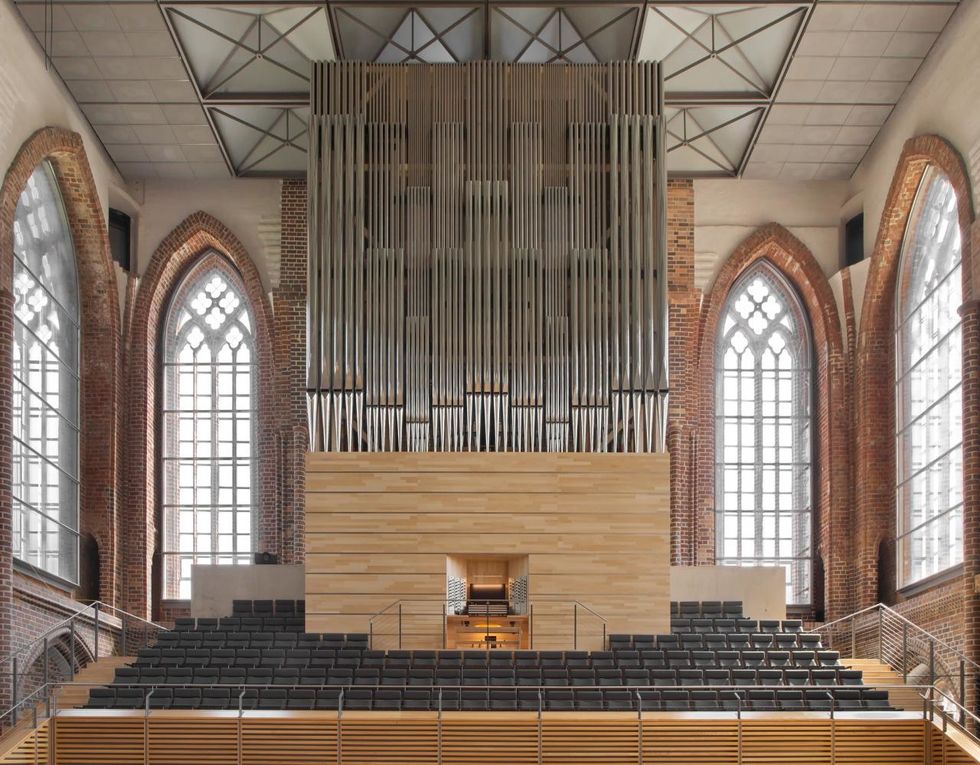 Concert church organ