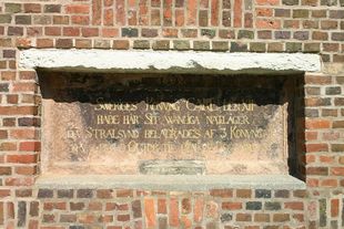 Karl der XII. Gedenktafel in Stralsund