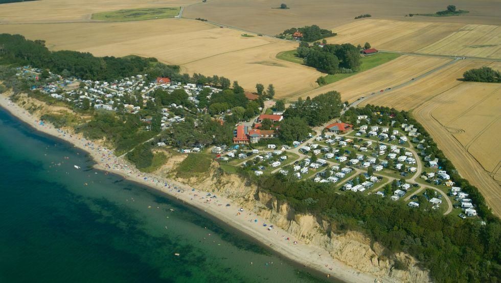 Luftaufnahme des Ostseecamps Seeblick