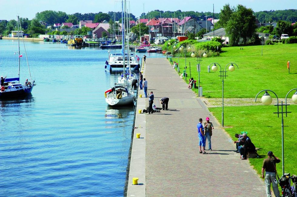 Wolin port and city pier