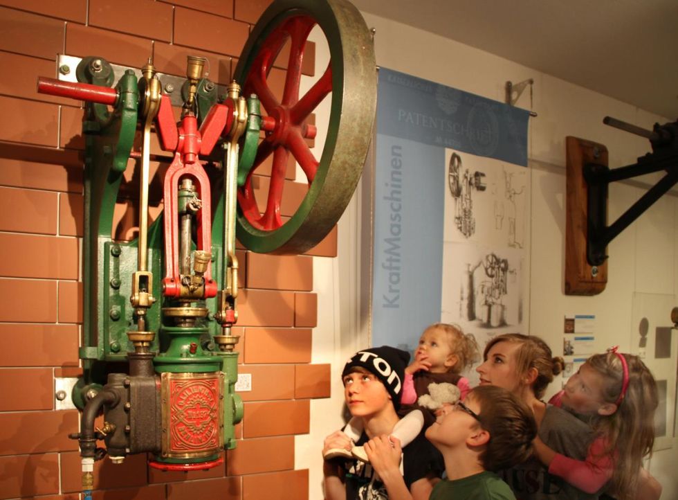 The world's only preserved steam engine produced by Lilienthal